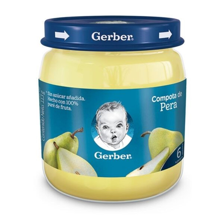 Imagen de COMPOTA GERBER DE PERA 113GR