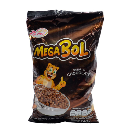 Imagen de CEREAL MEGA BOL CHOCOLATE TU CEREAL 240GR