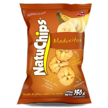 Imagen de NATU CHIPS MADURITOS 150GR