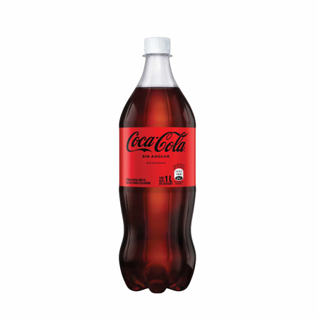 Imagen de REFRESCO COCA COLA SIN AZUCAR 1LT