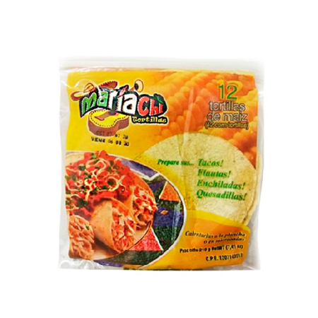 Imagen de TORTILLAS DE MAIZ MARIACHIS 210GR