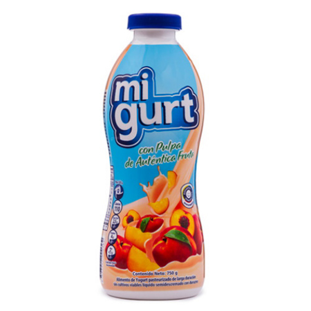 Imagen de YOGURT MIGURT CON TROZOS DE DURAZNO